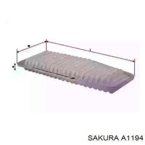 Купити A1194 Sakura Автомобільний фільтр повітря