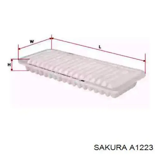 Елемент повітряного фільтра Sakura A1223 ціна, від 5.26 USD