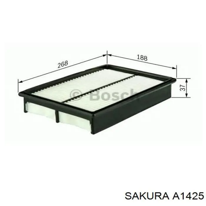 Елемент повітряного фільтра Sakura A1425 ціна, від 4.24 USD