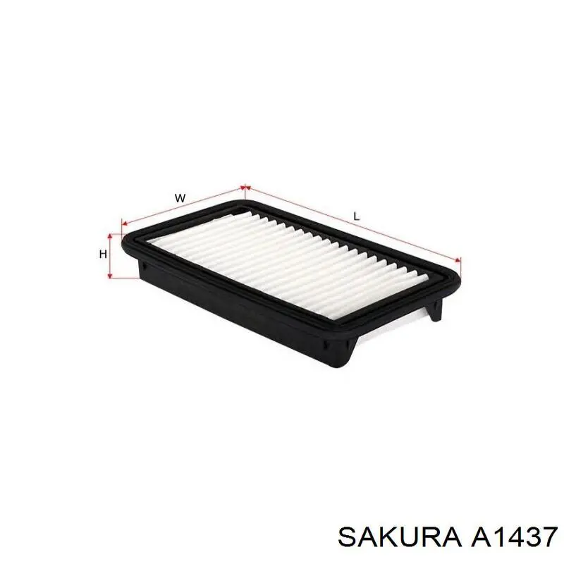 Повітряний фільтр A1437 Sakura