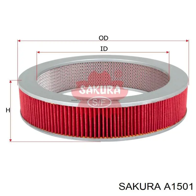 Фільтр повітряний A1501 Sakura