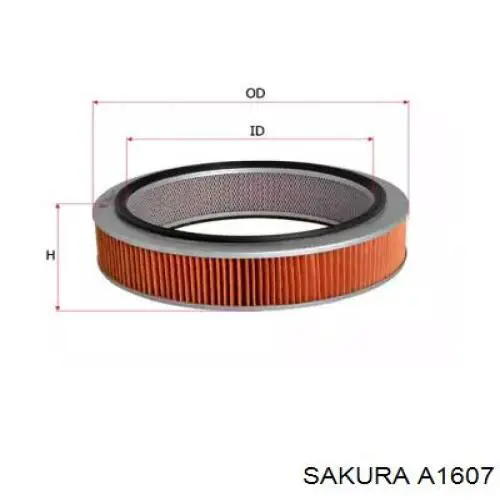Елемент повітряного фільтра Sakura A1607 ціна, від 4.23 USD