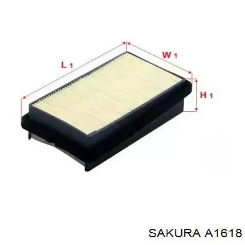 Повітряний фільтр A1618 Sakura