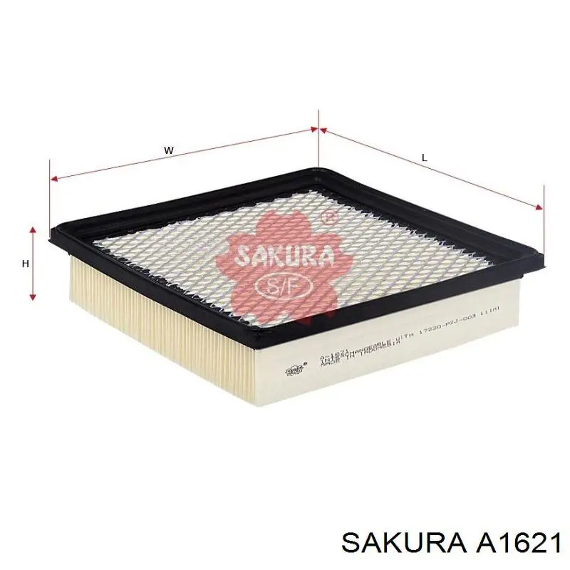 Елемент повітряного фільтра Sakura A1621 ціна, від 4.81 USD