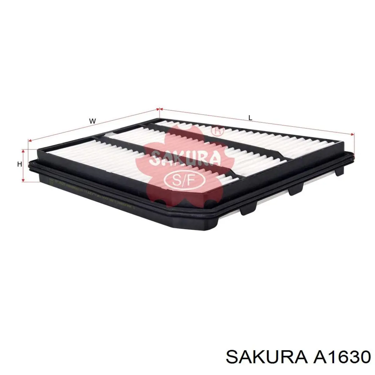 Повітряний фільтр A1630 Sakura