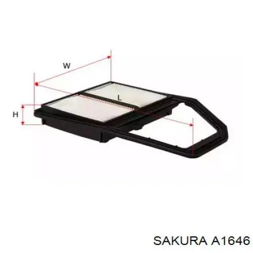 Елемент повітряного фільтра Sakura A1646 ціна, від 4.93 USD