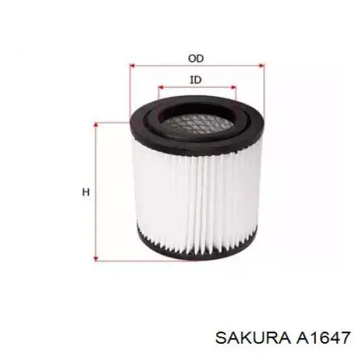 Купити A1647 Sakura Автомобільний фільтр повітря
