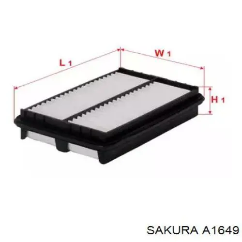 Елемент повітряного фільтра Sakura A1649 ціна, від 3.63 USD