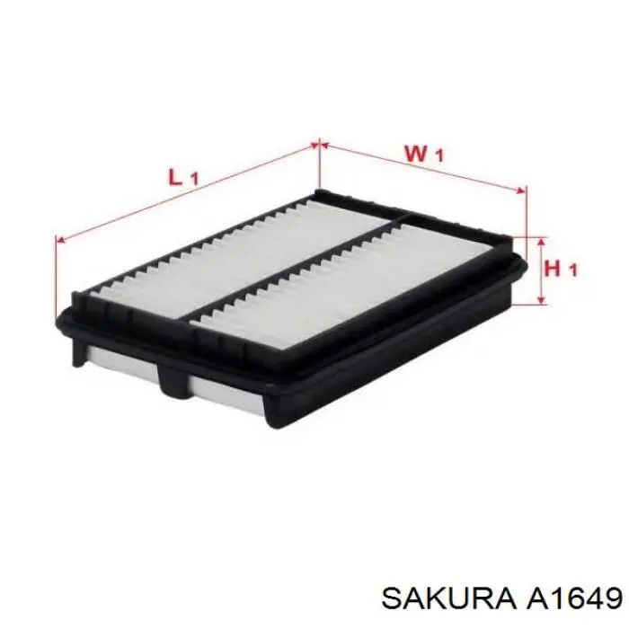 Повітряний фільтр A1649 Sakura