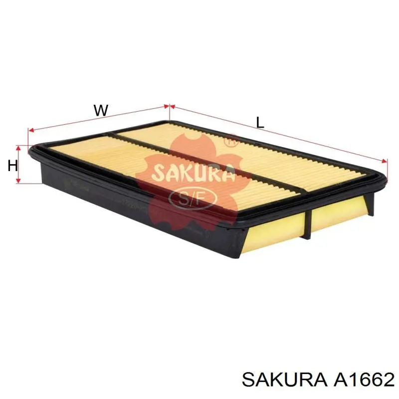 A1662 Sakura Повітряний фільтр двигуна