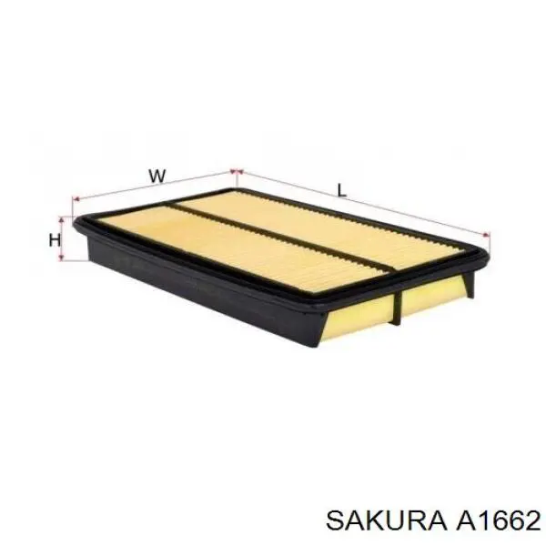 Елемент повітряного фільтра Sakura A1662 ціна, від 7.90 USD