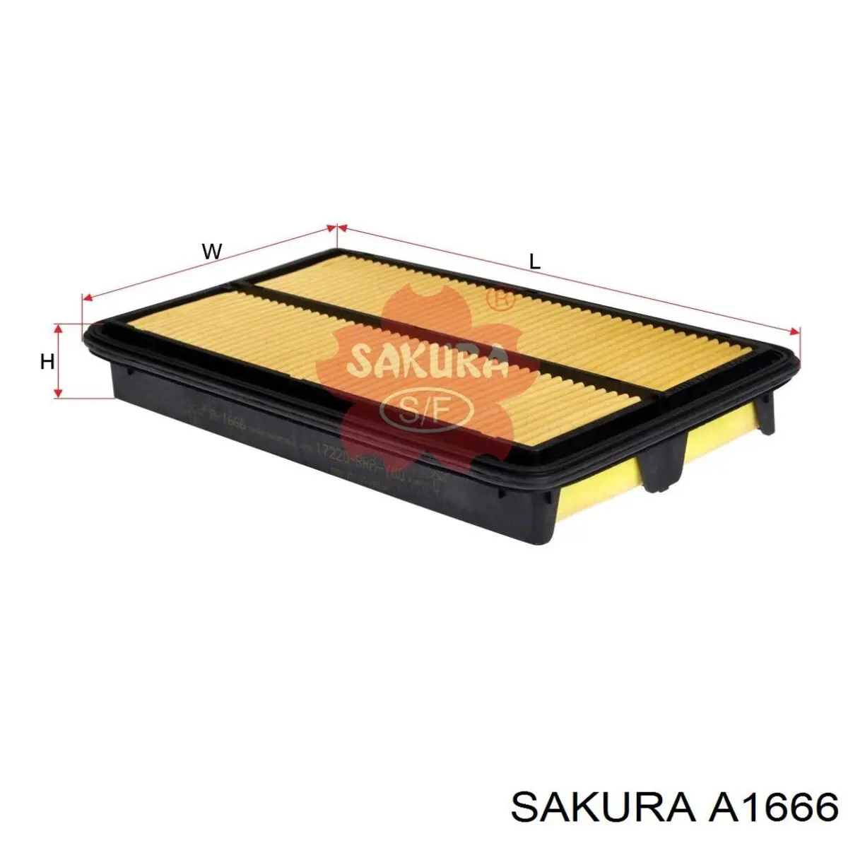 Елемент повітряного фільтра Sakura A1666 ціна, від 6.28 USD