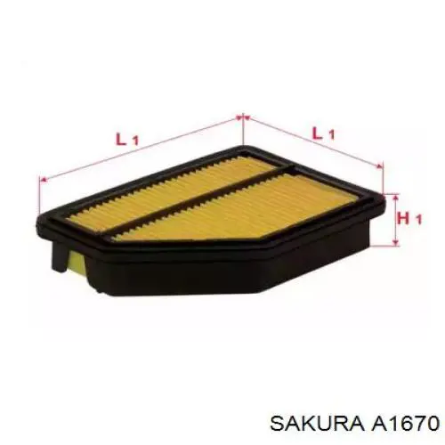 Елемент повітряного фільтра Sakura A1670 ціна, від 4.79 USD