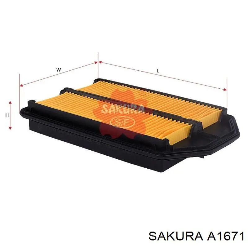 Елемент повітряного фільтра Sakura A1671 ціна, від 7.05 USD