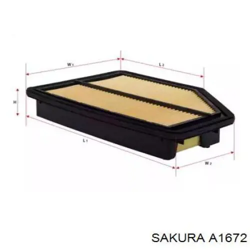 Купити A1672 Sakura Автомобільний фільтр повітря