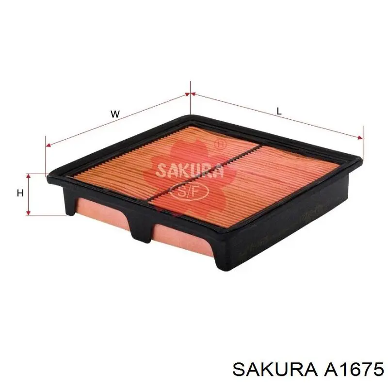 Купити A1675 Sakura Автомобільний фільтр повітря