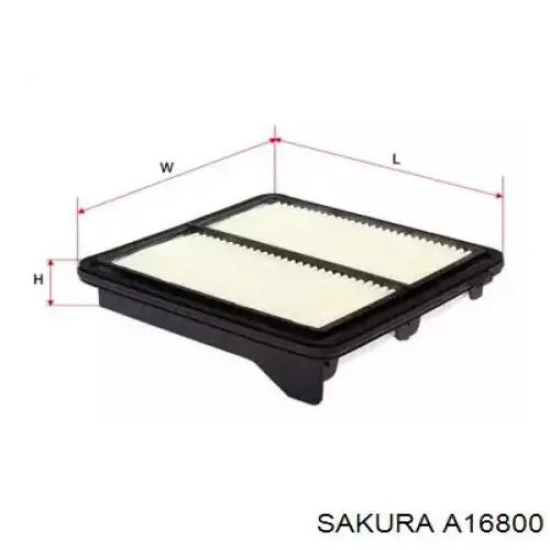Купити A16800 Sakura Автомобільний фільтр повітря