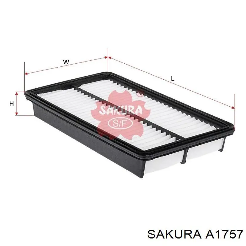 Елемент повітряного фільтра Sakura A1757 ціна, від 5.37 USD