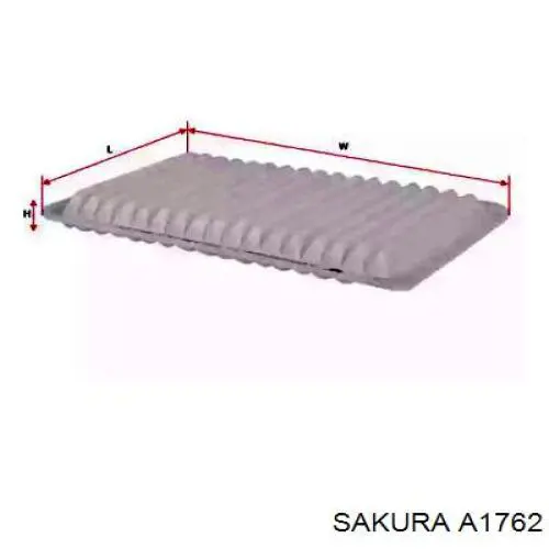 Елемент повітряного фільтра Sakura A1762 ціна, від 4.72 USD