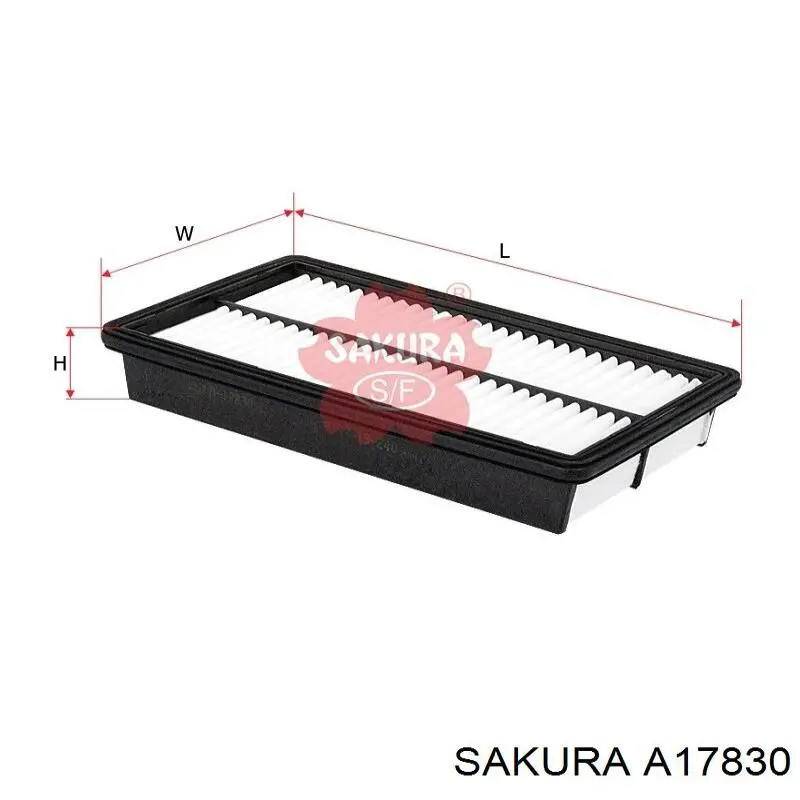 Елемент повітряного фільтра Sakura A17830 ціна, від 6.69 USD