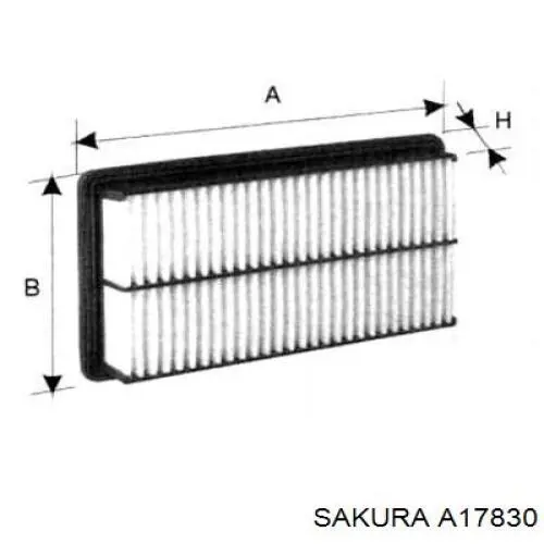 Купити A17830 Sakura Автомобільний фільтр повітря