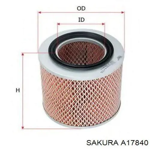Купити A17840 Sakura Автомобільний фільтр повітря