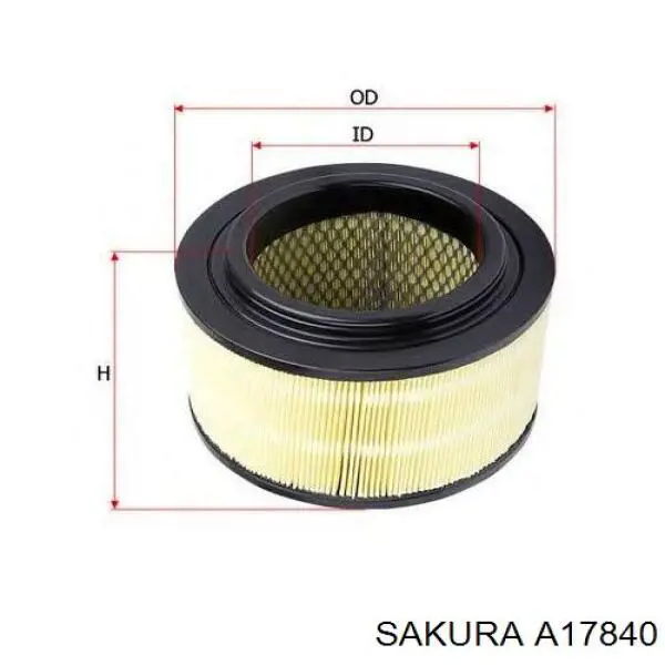 A17840 Sakura Повітряний фільтр двигуна