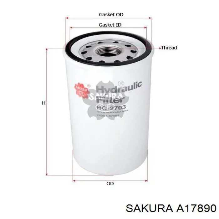 Купити A17890 Sakura Автомобільний фільтр повітря