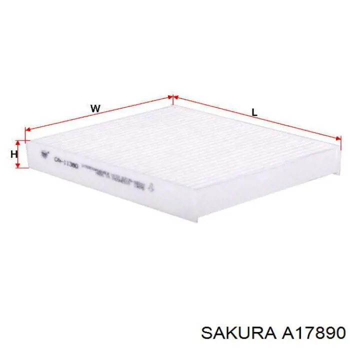 Елемент повітряного фільтра Sakura A17890 ціна, від 7.31 USD