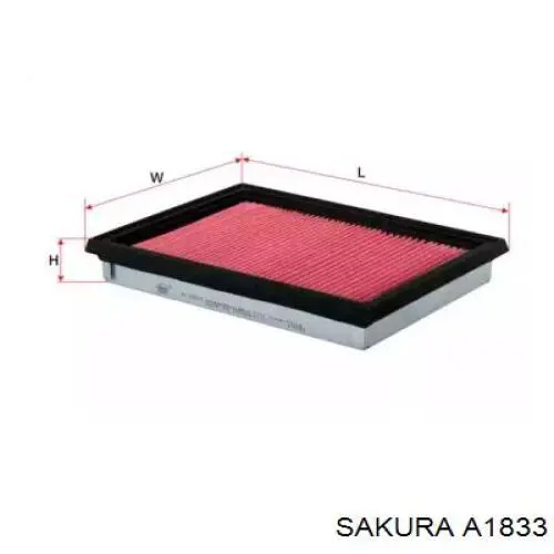Купити A1833 Sakura Автомобільний фільтр повітря