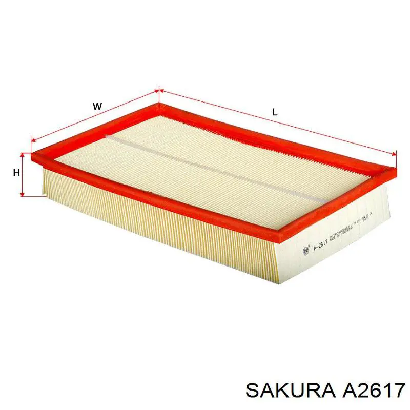 Елемент повітряного фільтра Sakura A2617 ціна, від 5.63 USD