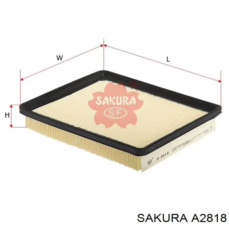 Повітряний фільтр A2818 Sakura