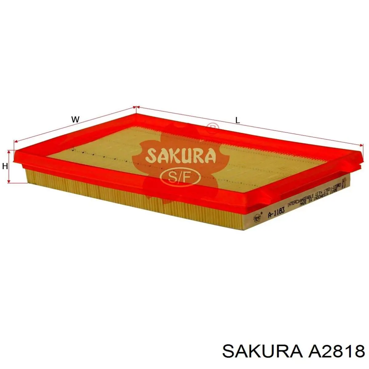 Елемент повітряного фільтра Sakura A2818 ціна, від 4.47 USD