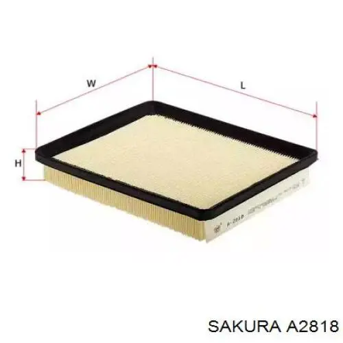 A2818 Sakura фільтр повітряний
