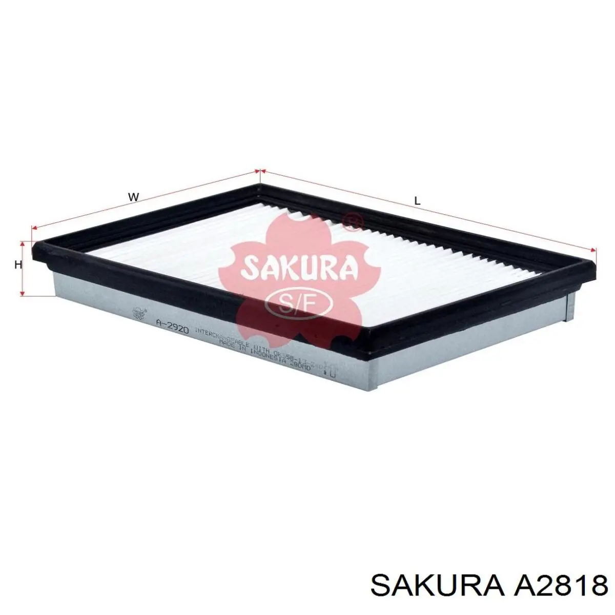 A2818 Sakura Повітряний фільтр двигуна