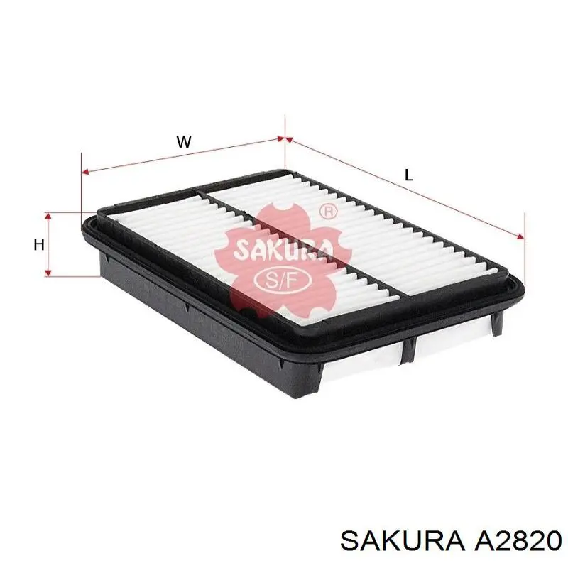 Елемент повітряного фільтра Sakura A2820 ціна, від 4.53 USD