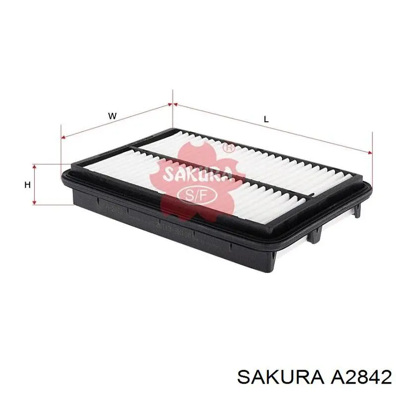 Повітряний фільтр A2842 Sakura