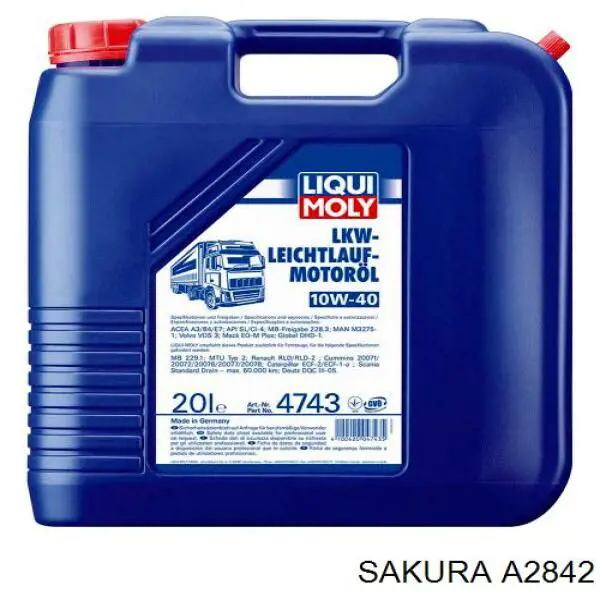 Елемент повітряного фільтра Sakura A2842 ціна, від 6.79 USD