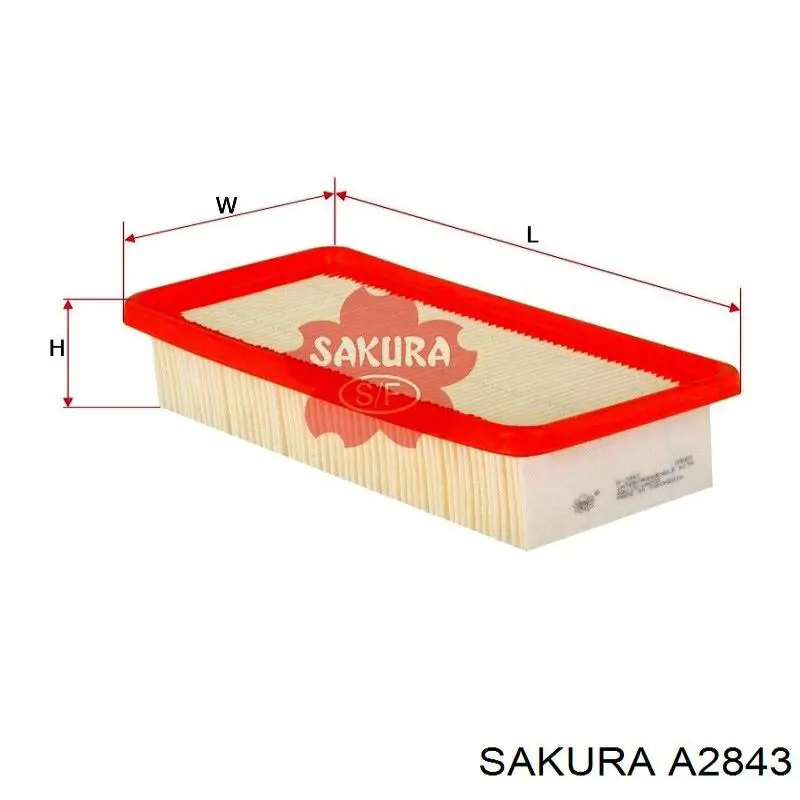 Елемент повітряного фільтра Sakura A2843 ціна, від 4.90 USD