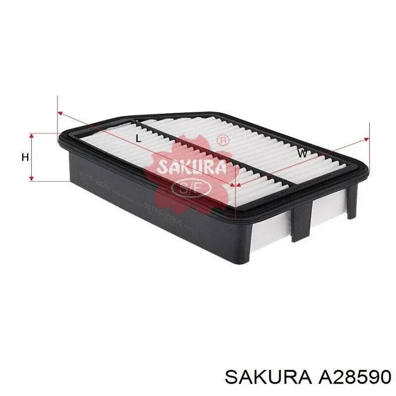 Елемент повітряного фільтра Sakura A28590 ціна, від 7.31 USD