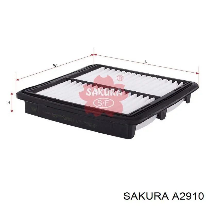 Елемент повітряного фільтра Sakura A2910 ціна, від 3.28 USD
