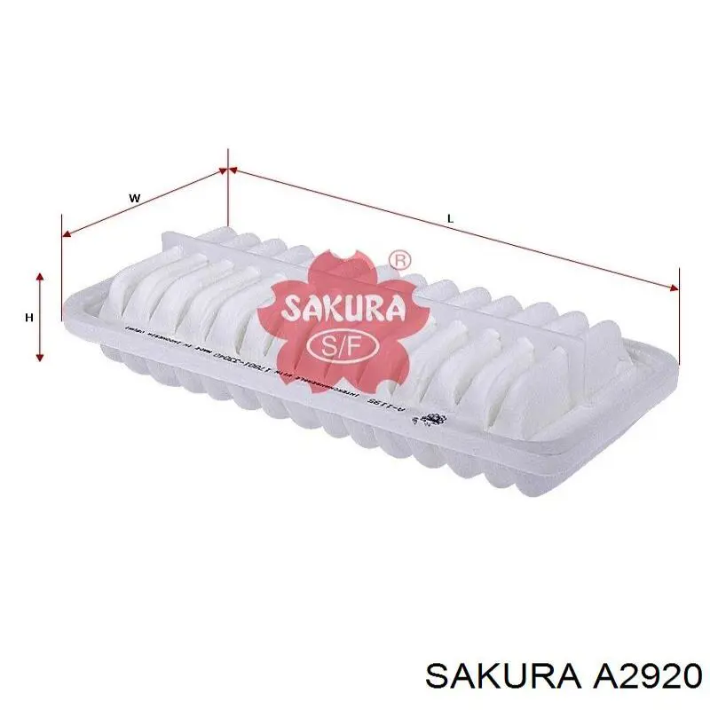 A2920 Sakura Повітряний фільтр двигуна