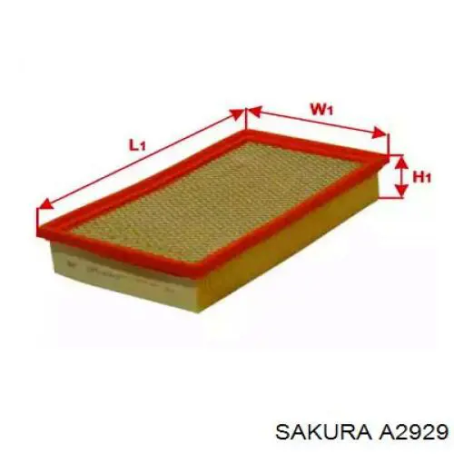 Елемент повітряного фільтра Sakura A2929 ціна, від 7.96 USD