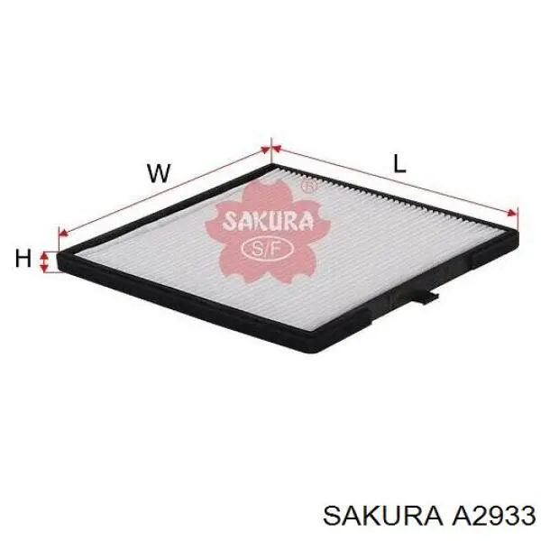 Купити A2933 Sakura Автомобільний фільтр повітря