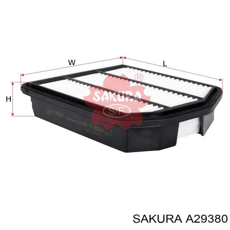 Купити A29380 Sakura Автомобільний фільтр повітря