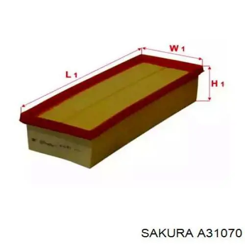 Повітряний фільтр A31070 Sakura
