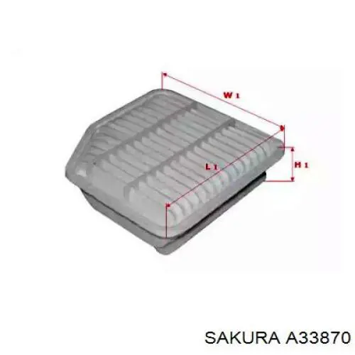 Купити A33870 Sakura Автомобільний фільтр повітря