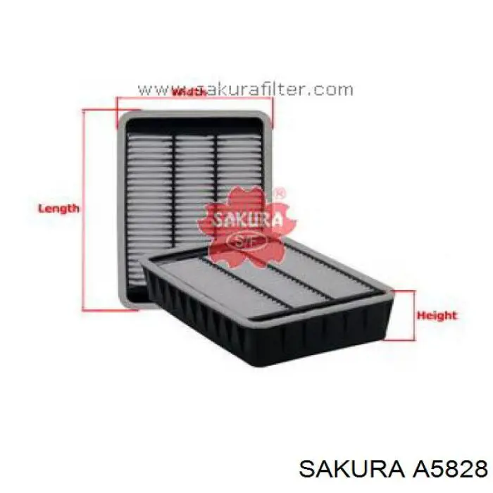 Елемент повітряного фільтра Sakura A5828 ціна, від 8.46 USD