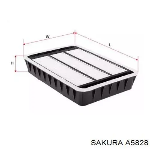 Купити A5828 Sakura Автомобільний фільтр повітря