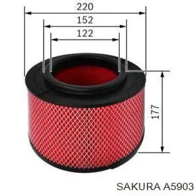 Фільтр повітряний Starline SSFVF7638